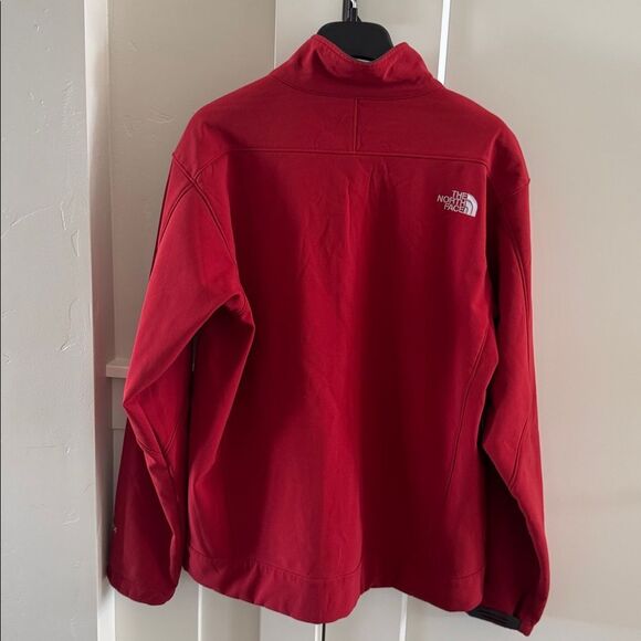The North Face APEX Softshell Men's Red Performance Jacket Zipper Up Size L GUC - Picture 2 of 13